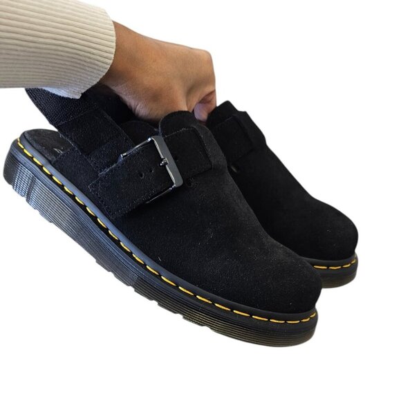 Dr Martens Womens Jorge ll, Slingback Mules, Clogs, Suede, Black, Size 7 - Picture 2 of 9